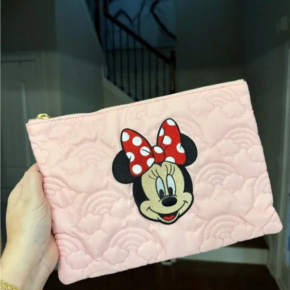 Disney Minnie Mouse Pink Quilted Pouch - Picture 4 of 4